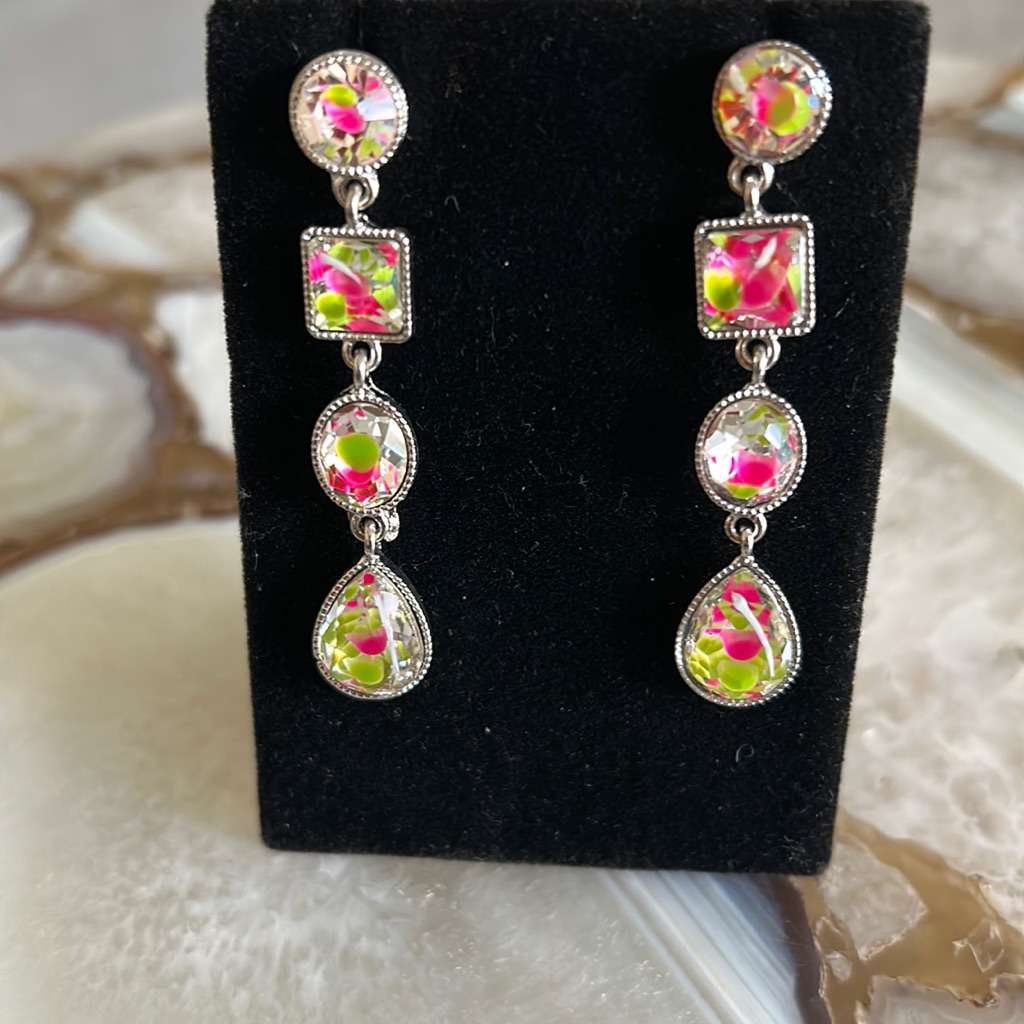 Splatter Color Earrings-Boutique 18$